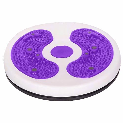 ABTRIX WITH AB Twisting Waist Disc, Body Shaping Bodytwister Ankle Body Aerobic Exercise Foot Exercise Fitness Twister Magnet Balance Rotating Board, Puirple color