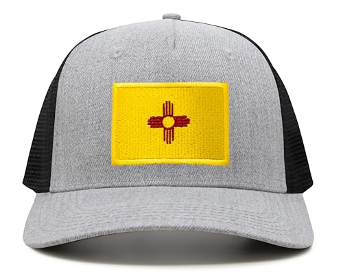 Image of International Tie State Hat for Men and Women, Adjustable Snapback Trucker Baseball Cap with Embroidered Patch