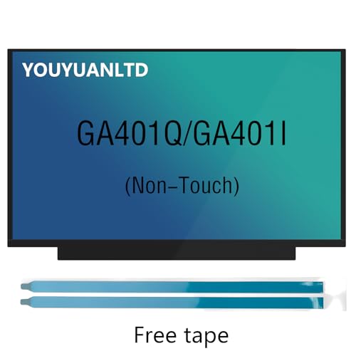 Image of LCD Screen Replacement for Asus ROG Zephyrus G14 GA401Q, FHD 1920X1080 40Pin Matte, LED Non Touch Display (144Hz- 40 pin Connector)