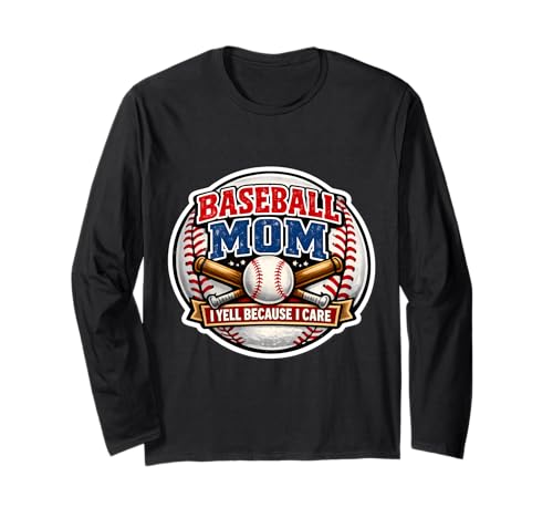 Baseball Mom I Yell Because I Care �ʔ��������̓� �� �� ����T�V���c