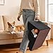 Thihome Hundetreppe für Kleine Hunde, Haustiertreppe 3 Stufen, Hochdichtem Schwamm Hundetreppen 40cm Hoch, Hunde Treppe mit Waschbarem Bezug, Rutschfestem Hunderampe für Bett & Sofa, Schwarz