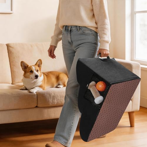 Thihome Hundetreppe für Kleine Hunde, Haustiertreppe 3 Stufen, Hochdichtem Schwamm Hundetreppen 40cm Hoch, Hunde Treppe mit Waschbarem Bezug, Rutschfestem Hunderampe für Bett & Sofa, Schwarz