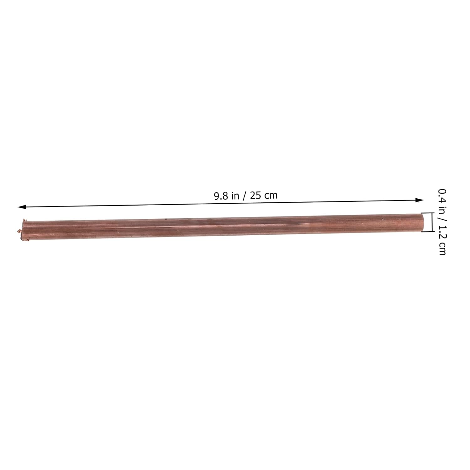TIDTALEO Pure Copper Dowsing Rod Diameter Pure Copper Tube Crafting Rod for Projects and Thermal Conductivity Applications