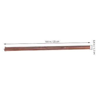 12mm 9.85 Inch Red Copper Round Rod for Electrical Equipment