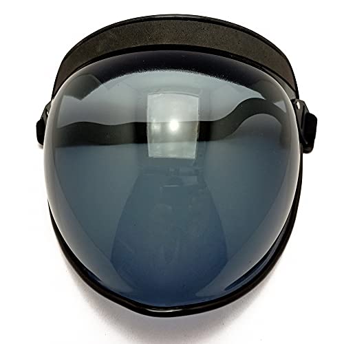 Image of Bubble Face Shield light-black transparent | Full Face Protection with adjustable band,Ideal for Adult Head Size, Unisex Helmet Visor(PACK OF 1, light black)