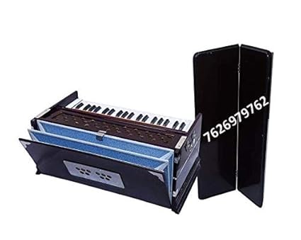 JAPS BIZ Harmonium Peti- 7 Stop Bass/Male Reed, 440 Hz-Multi Fold Bellow 3 1/4 Octave, Double Bellow, 39 Keys,7 Stopper, 2 Reeds (Bass- Male), Long Sustain With Cover and free carry bag