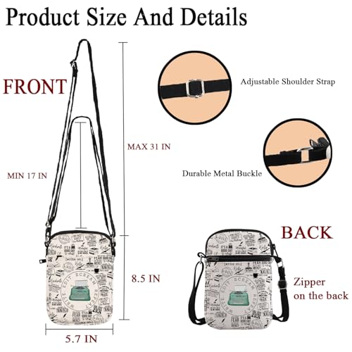 POFULL Editor Writing Gift Novel Writer Author Writer Themed Gift Writer Edit Scream Repeat Crossbody Bag2