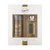 Designer Fragrances One Billion Male Gift Set - Includes 150ml Body Spray Deodorant Cans and 50ml Men’s Eau De Parfum Sprays - For Instant Freshness on The Go - Long Lasting Smells