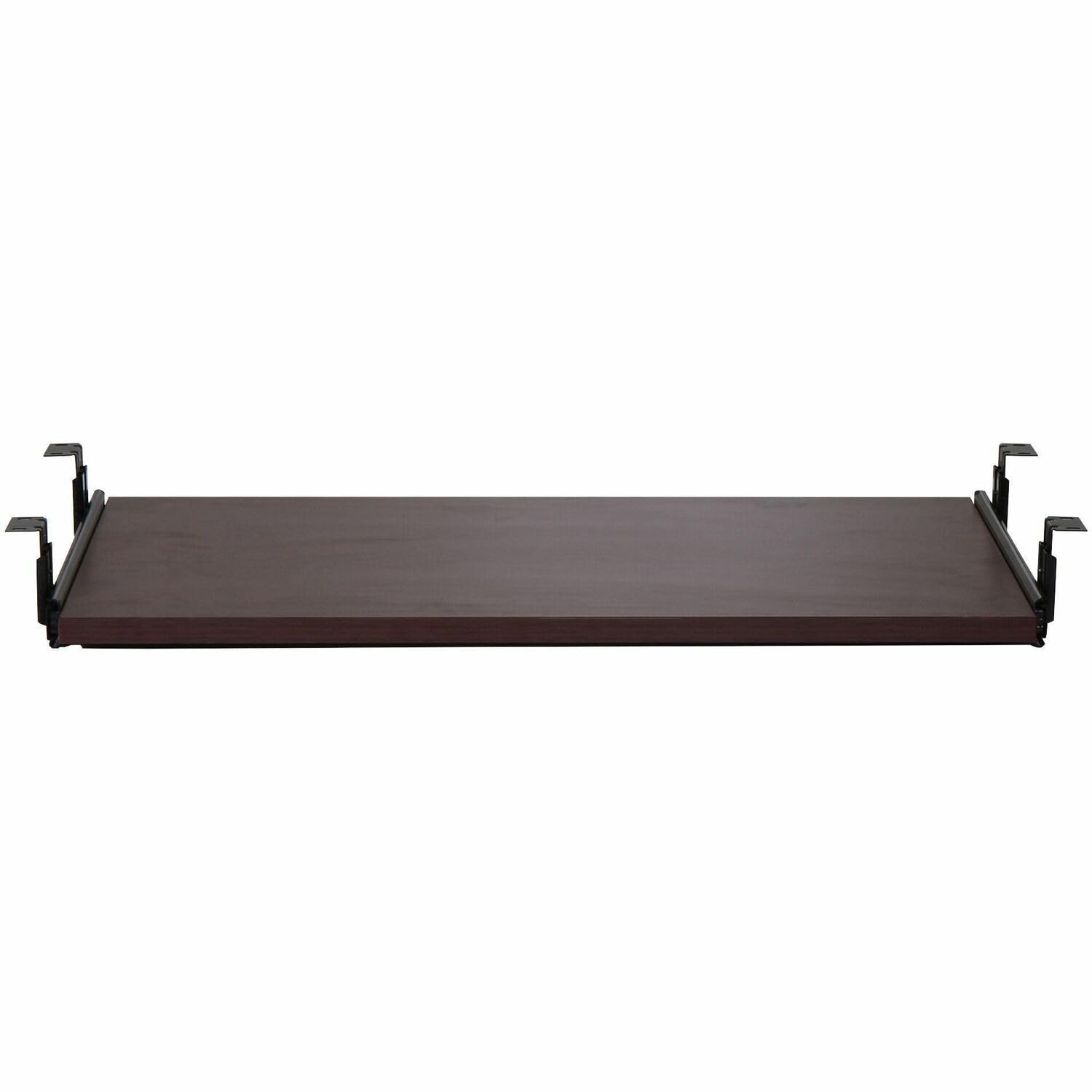Support clavier Lorell LLR87523 acajou pour un bureau à la maison ordonné