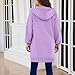 AOREUGL Hoodies For Teen Girls - Fleece Long Zip Up Sweatshirt Jacket, Fall Winter Fashion Outfits, Kids Clothing 5-14 Years Purple girl sweatshirts size 13-14
