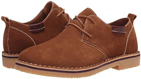 Propét Men's Finn Oxford, Plain Toe - Suede Shoes, Tan, 10 Medium US | Image 6