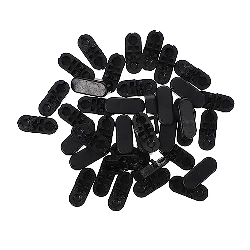 Cabilock 20pcs Black Bead Connector for Vertical Blind Clips Blind Curtain Chain Accessories