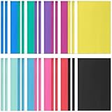 20 Pcs Carpetas de Proyectos A4 con Cubierta Transparente, Escuela (10 Colores)