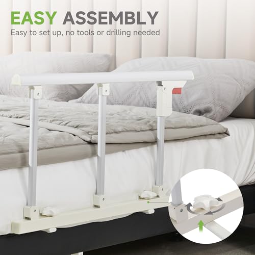 Real Relax Bed Rails for Elderly Adults Safety, Folding Bed Railings for Seniors Fit Full Twin King Queen Size, for Elderly Adults Rail Assist for Seniors Safety Bed, 28.5"x16.3" by Real Relax - Image 4