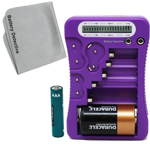 Battery Detective 12-Type Battery Tester with LCD, AAA to 9V