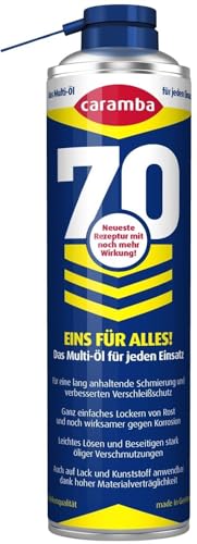 Caramba 70 Multifunktionsspray Schmiermittel und Rostlöser Sprühöl mit Verschleiß- und Korrosionsschutz Tellerübergreifender Sprühkopf 400 ml