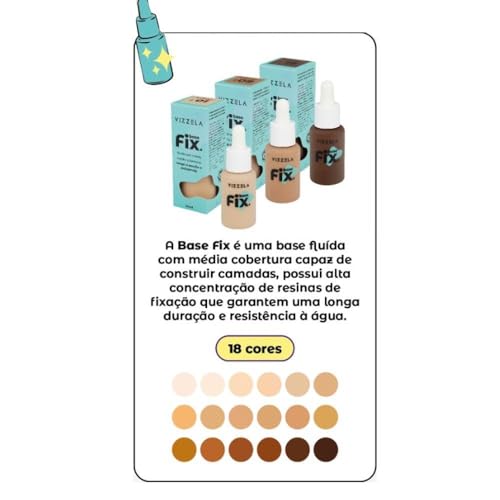 Base Líquida Soft Matte Fix Vizzela 06 30ml