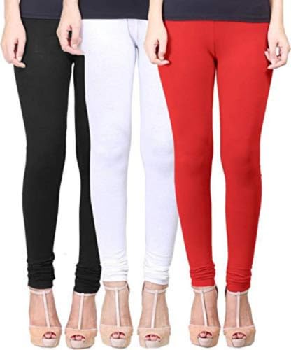 Leggings, Stretchable, Black White Red, Pack of 3-picture-13