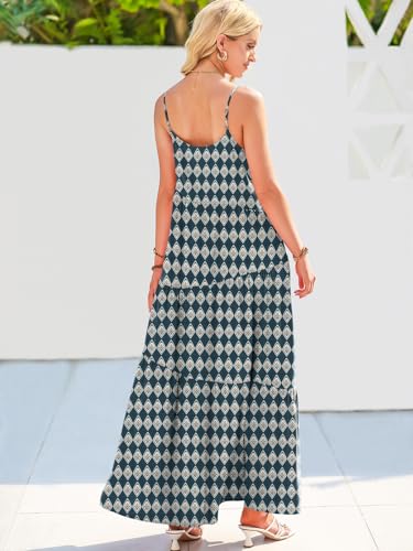 Image of ANRABESS Women Summer Casual Loose Sleeveless Sundress Spaghetti Strap Flowy Boho Linen Beach Vacation Maxi Long Dress