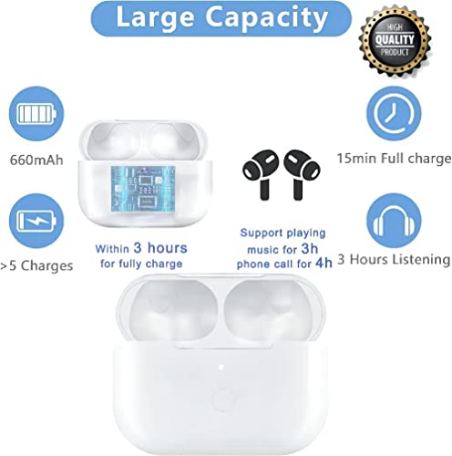 Air-Pods Pro 2 Charging Case ，Wireless Charging Case For Air Pod Pro, Charger Case Replacement With Sync Button And Built-In 660 Mah Battery, Air-Pods Pro Charging Case Replacement Earbuds Include #TOP1