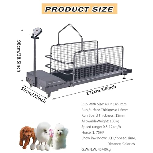Jrcfnss Dog Treadmill - Key Specs