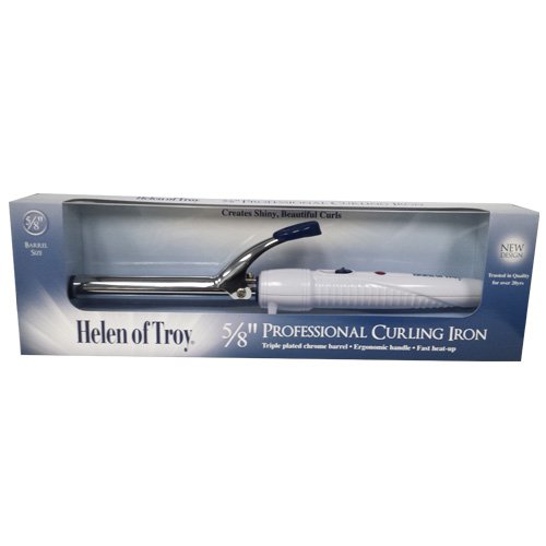 Helen of Troy 1509 Spring Curling Iron, White, 5/8 Inch Barrel