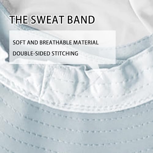 Image of Sun Hats for Men Women Fishing Hat UPF 50+ Breathable Wide Brim Bucket Hats Summer UV Protection Safari Hat with Neck Flap