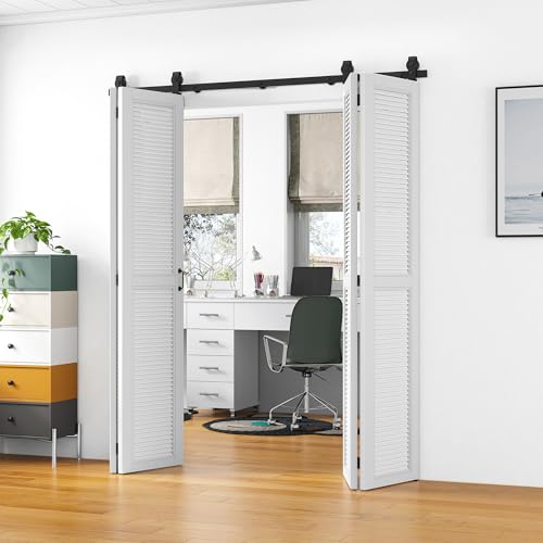 Kit de herrajes para puerta doble plegable de 60 pulgadas en forma de T miniatura 7