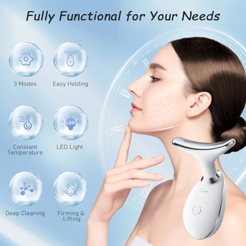 Jinstyles Neck and Face Skin Care Tool, Improve, Firm, Tightening and Smooth, White - Image 3