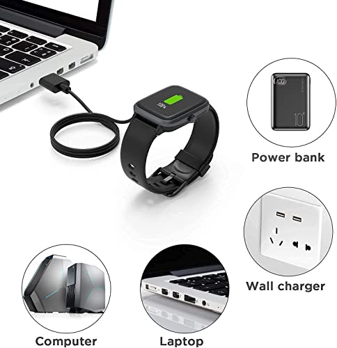 Image of FIREBOLT Smartwatch USB Charging Cable, Universal Magnetic charging Compatible with Fire-Boltt, boAt, Noise, Firebolt & More | Fast & Secure Smart Watch Charging Wire | Durable USB Power Cord