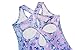 Zaclotre Gymnastics Leotards for Girls Hollow Back Sleeveless Sparkly Dance Outfits Unitards with Gym Shorts 8-9 Years