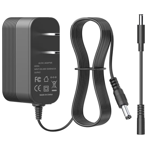 Replacement for CAS YS21 Charger, 12V AC Adapter for YS21 S-2000JR ER JR EB ED PB FJ-SW1201250E FKS308HSC-1201250E PA-120150SN Computing Scale JF024WR-1200125UH 12V DC Power Cord