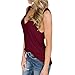 Aniywn Pink Tank Tops for Women Athletic V Neck Sleeveless Shirts Workout Summer Casual Trendy Tunics Loose Fit Tees Blouse