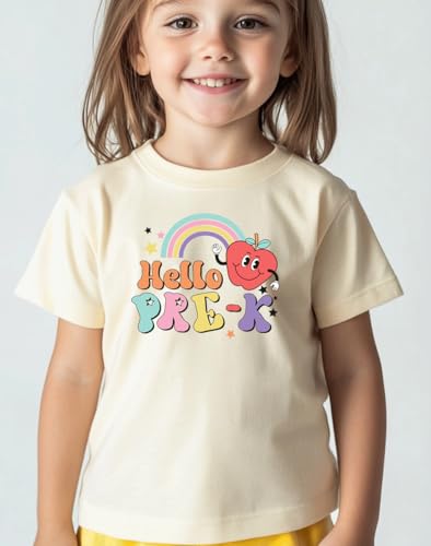 Image of Kids Toddler Boys Girls Back to School Shirt First Day of Preschool T-Shirt Short Sleeve Top