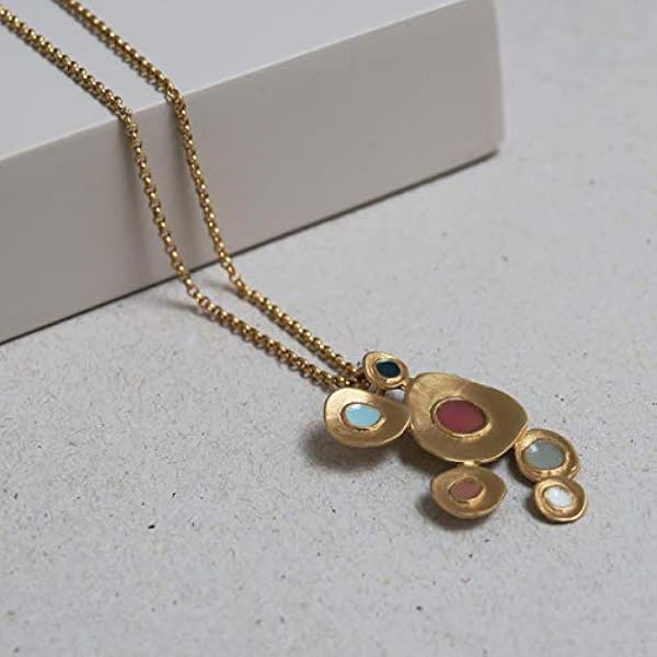 JOI D'ART COLLAR DORADO FAVORITA COLORS | Diseñado por Joidart | Colección Favorita Colors | Metal con baño de oro de 24 K