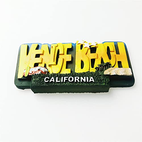 Imán decorativo Venice Beach California 3D para refrigerador miniatura 2