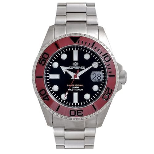 Montre de sport automatique Lorenz Full Titanium 030212EE avec bracelet en caoutchouc offert