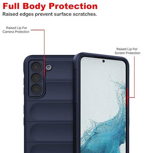 Image of amazon basics Basic Case for Samsung Galaxy S22 Plus 5G (Silicone Dark Blue)