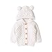 Walabe Vetement Bebe Garcon/Fille Naissance | Manteau Portage Bebe en Tricot Pull à Capuche Veste Bebe Fille Hiver Blouson