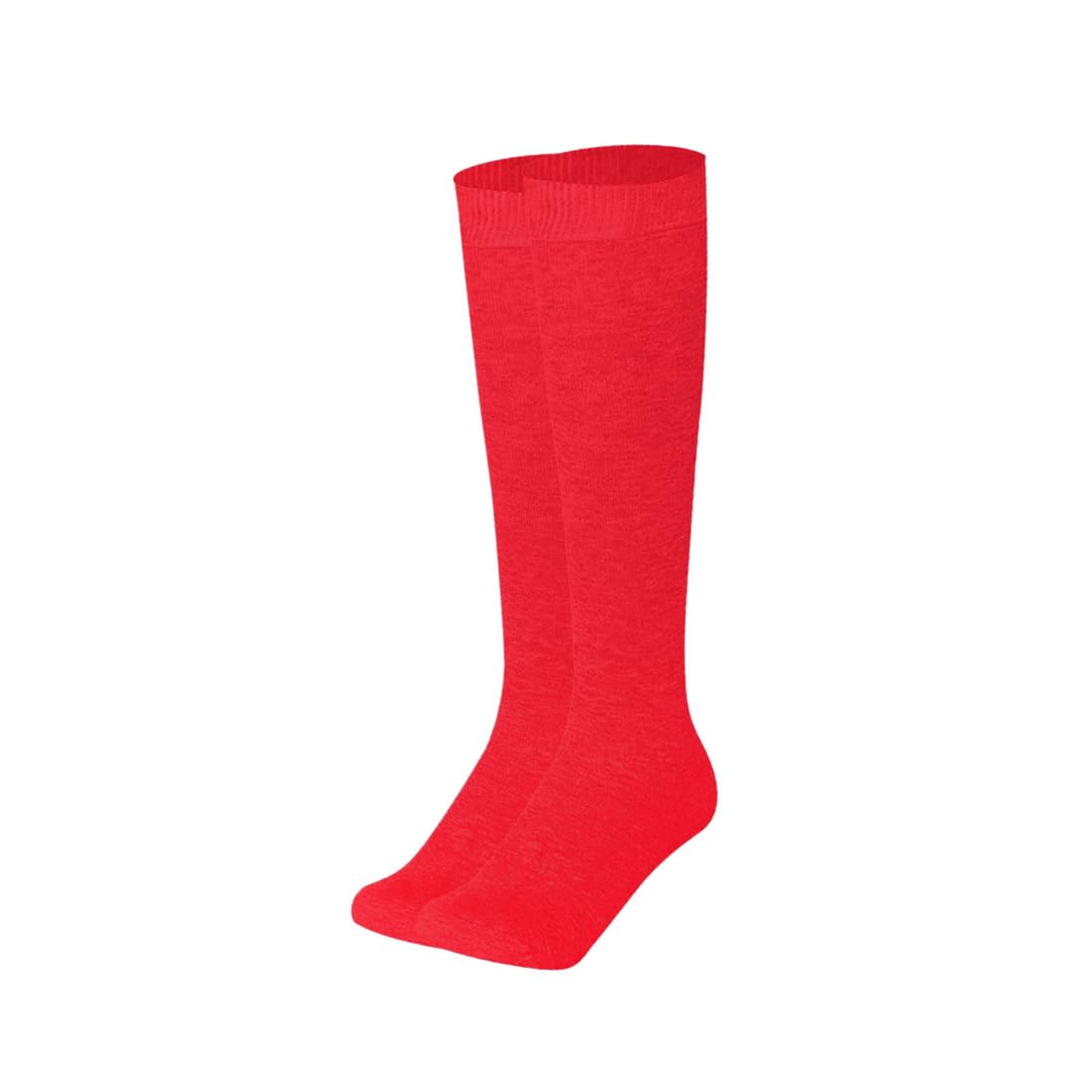 MUKHAKSH (Pack of 3 Pairs = 6 Socks Men Boys Cotton Lycra Red Knee Length Knee High Socks 2