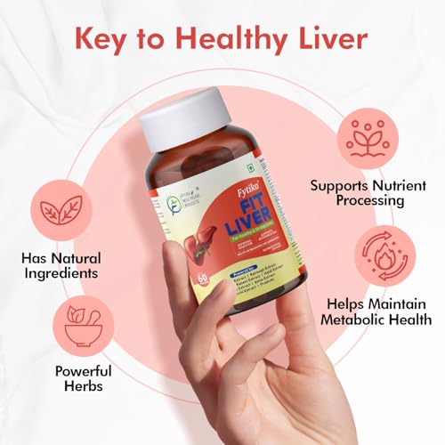 Image of Fytika Fit Liver | Liver Detox Supplement | For Healthy and Strong Liver | Enriched with Milk Thistle, Kutaki, Kalmegh, Bhumi Amla and Probiotics | 120 Tablets