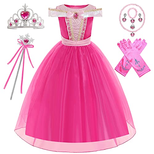 WIOLETA Dornröschen verkleiden sich für Mädchen Aurora Kostüm Fancy...