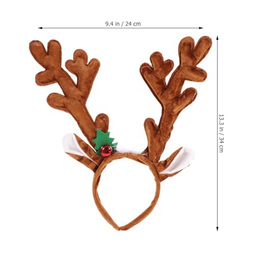 Toyvian Weihnachtsstirnband-Rentier-Geweih-Haarreifen für Weihnachtskostümparty