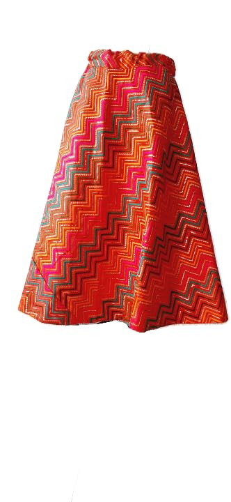 sneh Women's Embroidery Work Leheriya Skirt (Multicolor,Free Size)-picture-22