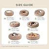 Bedsure Calming Dog Bed Medium Size Dog - Donut Washable Medium Pet Bed, 30 inches Anti-Slip Round Fluffy Plush Faux Fur Cat Bed, Fits up to 45 lbs Pets, Camel #5