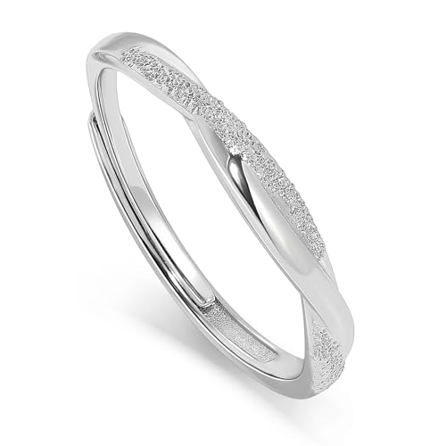 Meissa Intertwined Couples Rings for Men Women Infinity Engagement Rings