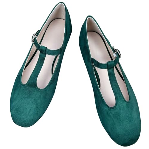 SAILING LU Women's Round Toe Ballet Flats Dress Shoes Lightweight Casual Loafers Soft Walking Flat Shoes for Women