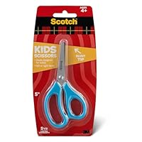 Scotch 5\" Blunt Kid Scissors, Ideal for School and At-Home Crafting Projects (1441B) (Color may vary)