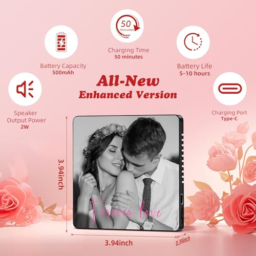Imán Musical Personalizado para Refrigerador Día de San Valentín miniatura 5