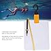 Underwater Writing Slate, Portable Dive Writing Slate Board with Swivel Clip and Pencil Plastic Diving Writing Tablet for Water Sports Diving